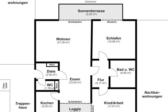 Grundriss-Skizze