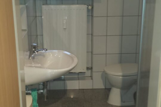 Waschbecken und WC