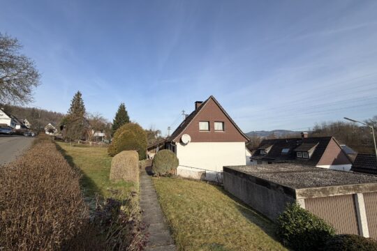 Zuwegung mit Doppelgarage