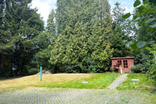 Garten mit Gartenhaus