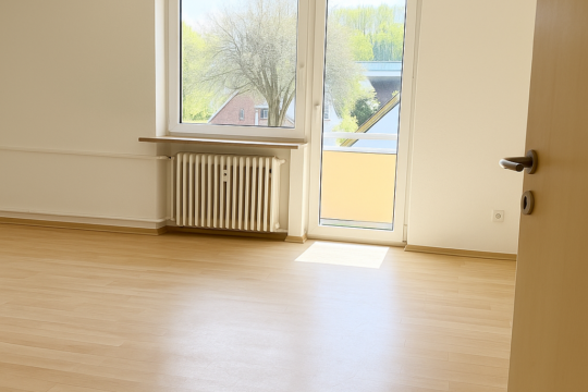 Wohnzimmer mit Balkonzugang